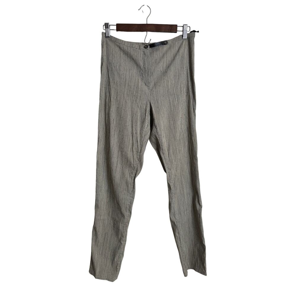 Annette Gortz Silk Linen Pinstripe Casual Trouser Pants Womans Euro 40
